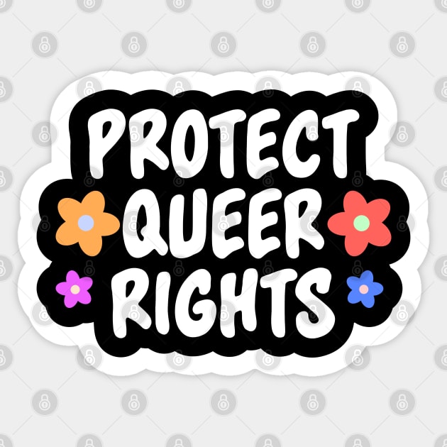 Protect Queer Rights - LGBTQ Sticker by Football from the Left